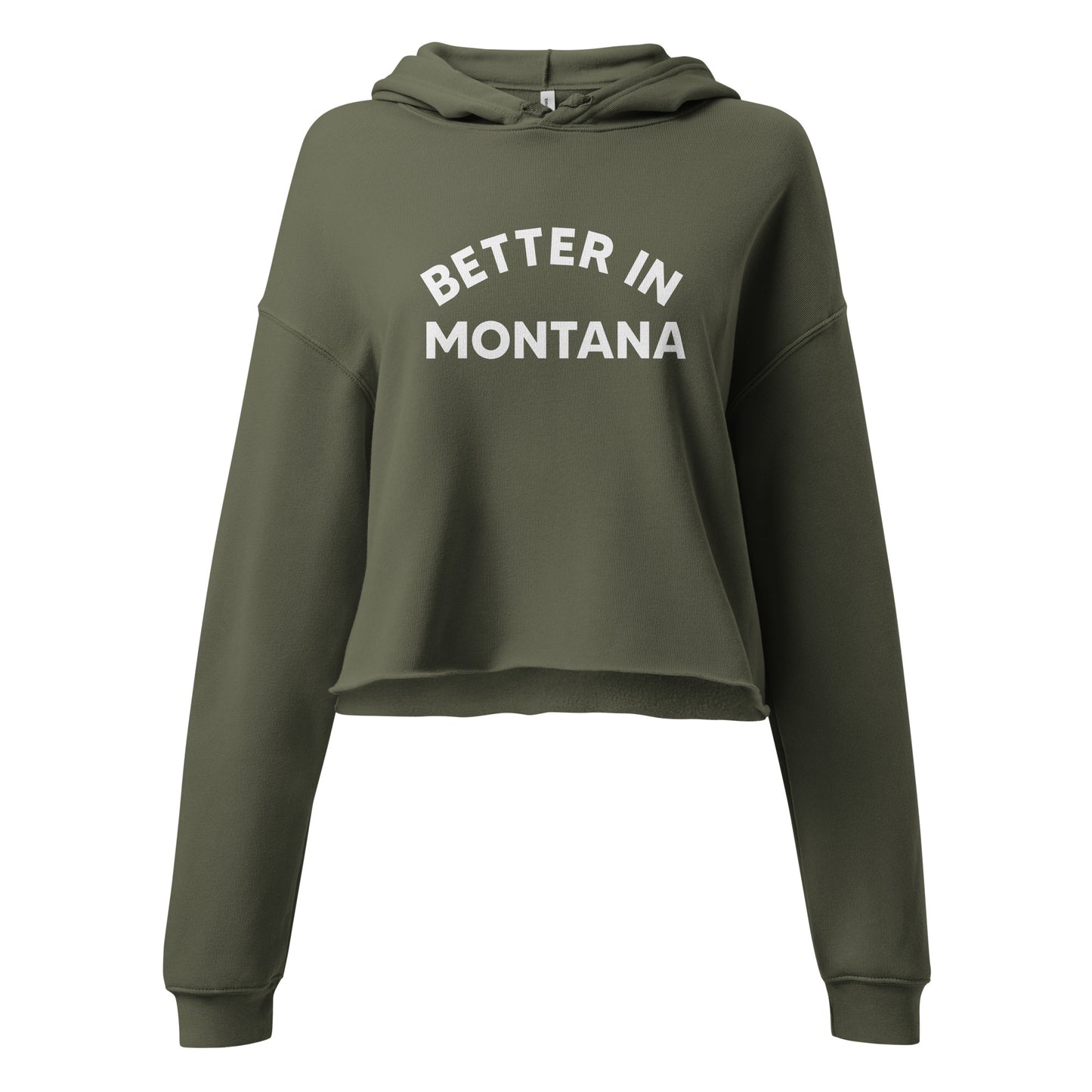 Better In Montana Crop Hoodie